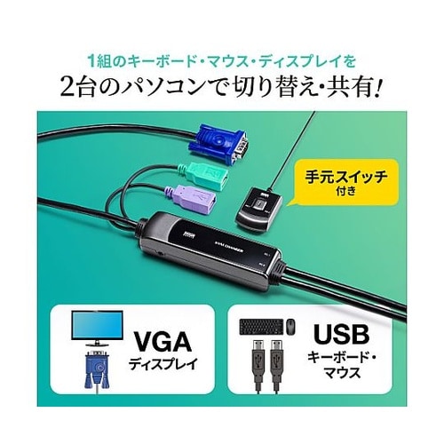 パソコン自動切替器(アナログ・USB/ス
