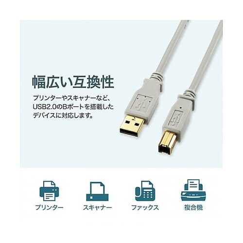 5.0m USBケーブル(A−B/2.0