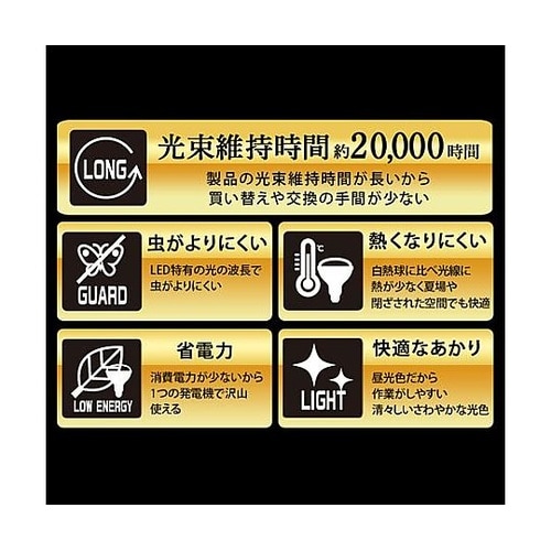 44W/口金E39 作業灯用LED球 E