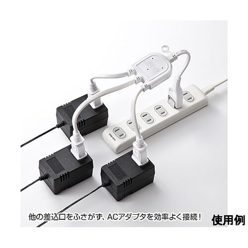 125V/15Ax0.5m 分配コード(