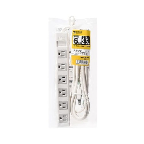 AC125V/15Ax2.5m タップ(
