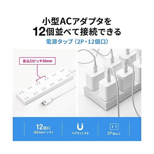 AC125V/12Ax2m タップ(12