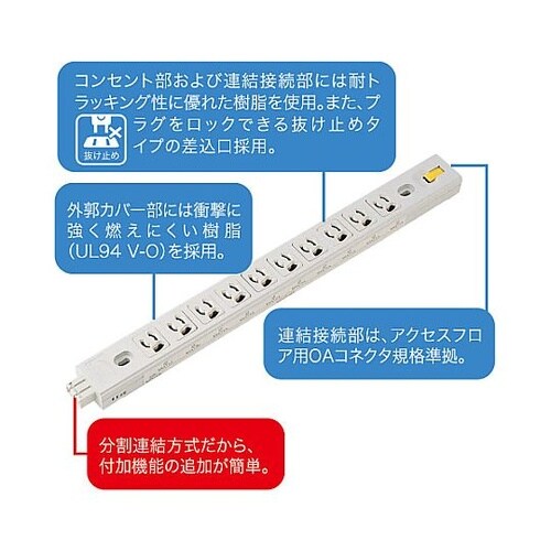 125V/20A サーバーラック用コンセ