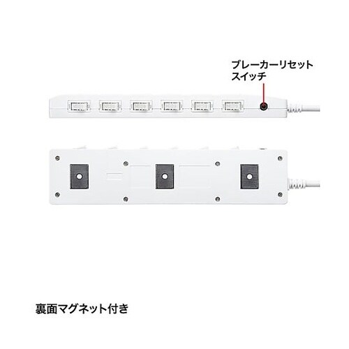 125V/15Ax2m 省エネタップ(6