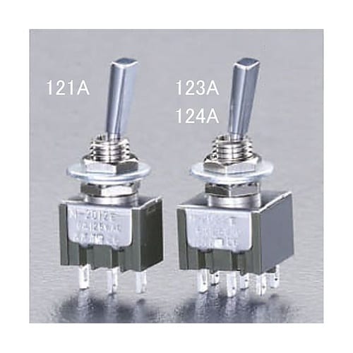 125V/6A 2極双投トグルスイッチ(