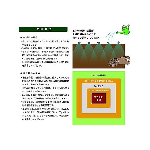 1kg 害獣忌避剤(ヒトデでくるな) E