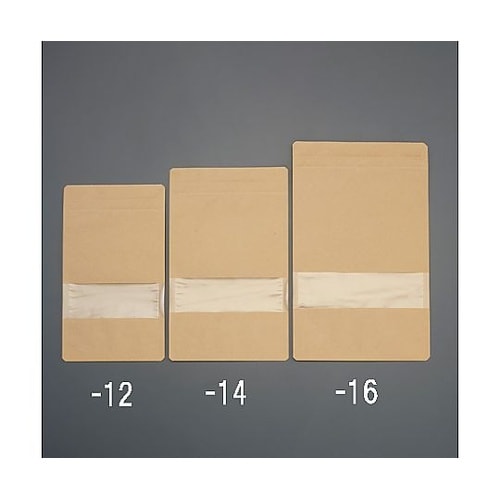230x160mm チャック付紙袋(窓付