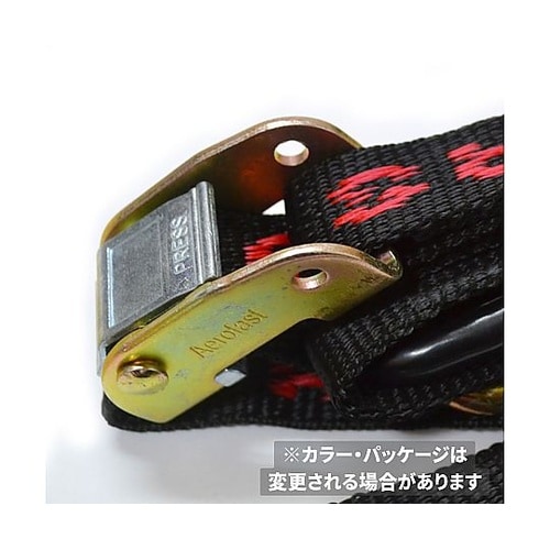 オートバイ用タイダウンベルト ブラック