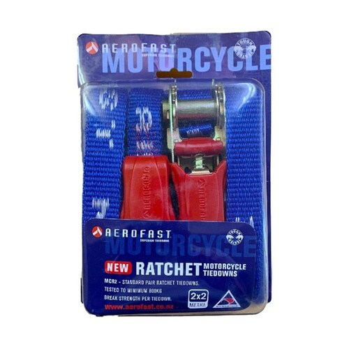 オートバイ用ラチェット式タイダウンベルト
