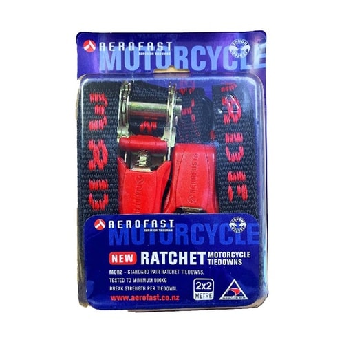 オートバイ用ラチェット式タイダウンベルト