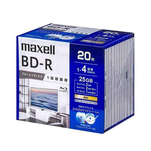 25GB BD−R(ビデオ用 4倍速/2
