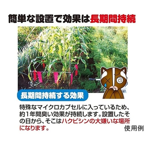 忌避剤 撃退ハクビシン 屋外用 1袋(3