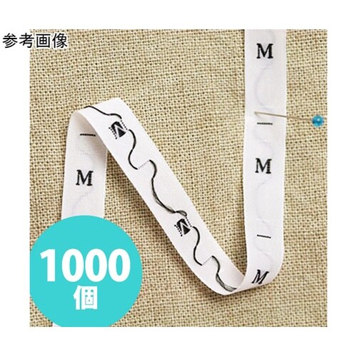 サイズタグ 3L 9mm巾 白 徳用10