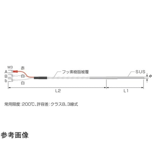 白金測温抵抗体 Pt100Ω 保護管タイ