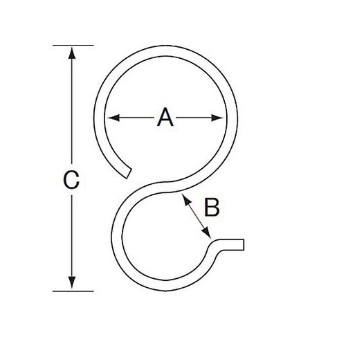 48.6mm 単管パイプフック(P型/5