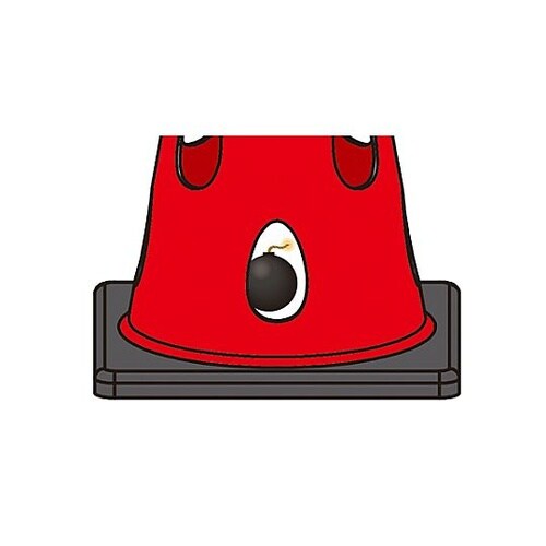 φ360x700mm 穴あきカラーコーン