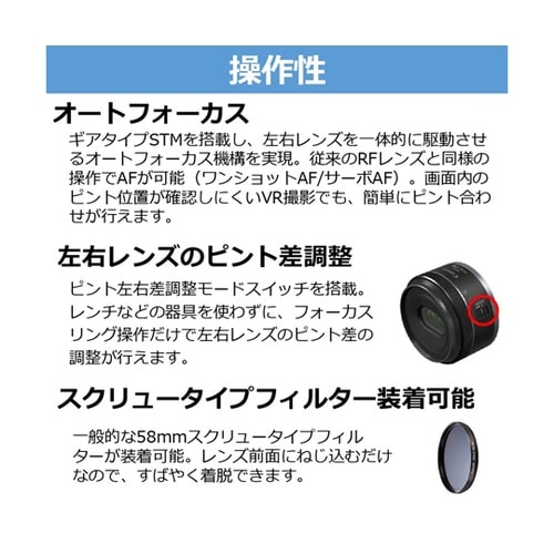 RFレンズ RF−S7.8mm F4 S