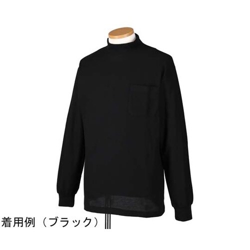 メンズT/Cハイネックシャツ ホワイト