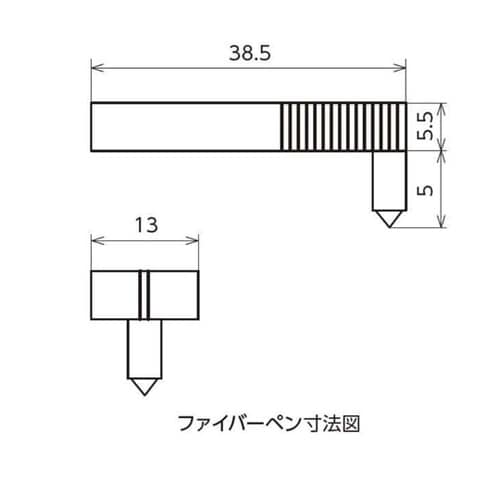 記録計用ファイバーペン A型 赤 5個入