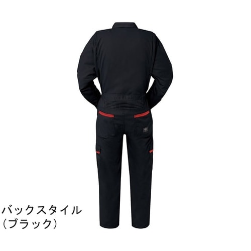 ツナギ服 4L ブラック 180g/m2