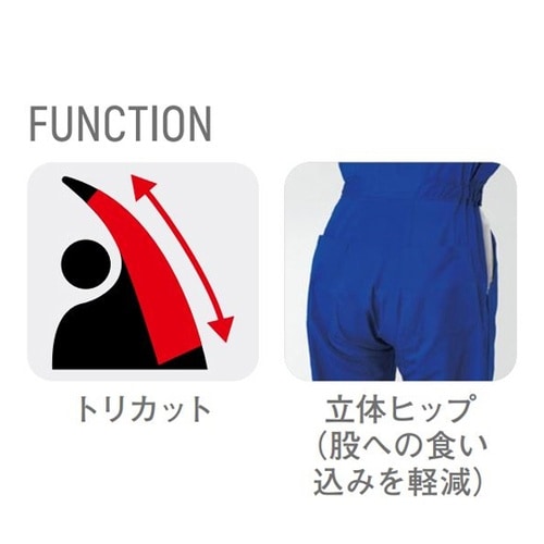 ツナギ服 M ブルー 255g/m2 4