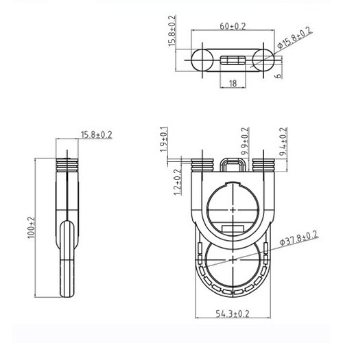 結束バンド用ホルダー EA475HA−2