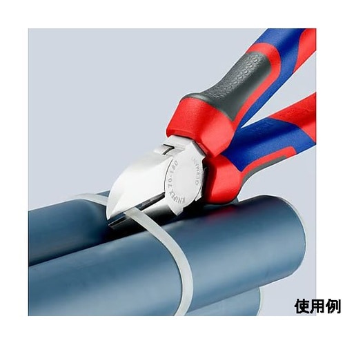 180mm 電工ニッパー(グリップ付/メ