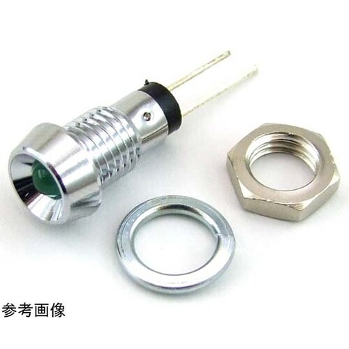 凹型ブラケット LEDφ3mm緑 5個入