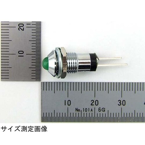 凸型ブラケット LEDφ5mm緑 5個入