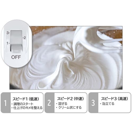 スマートパワー3スピードハンドミキサー