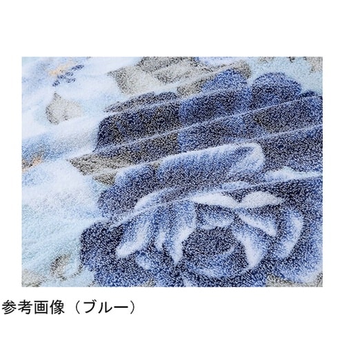 泉大津産 花柄おぼろ調プリントタオルケッ