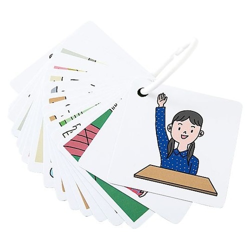 TOSSパッと行動支援絵カード学校生活編