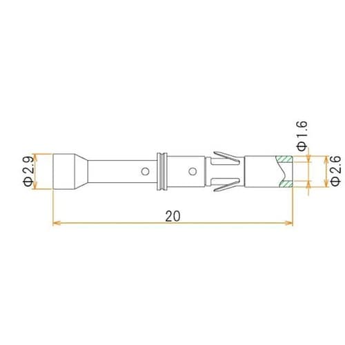接続部品 ソケットコンタクト φ1.6用