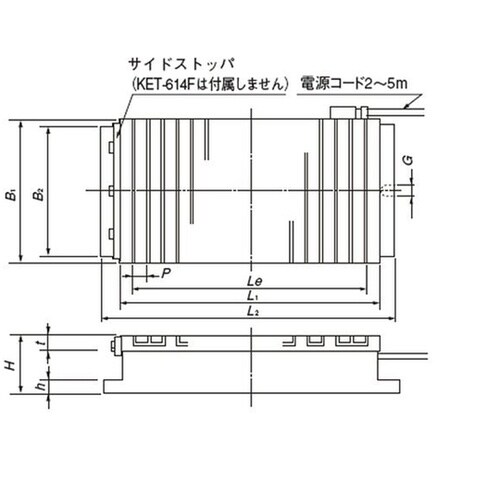 電磁チャック KET−1025F