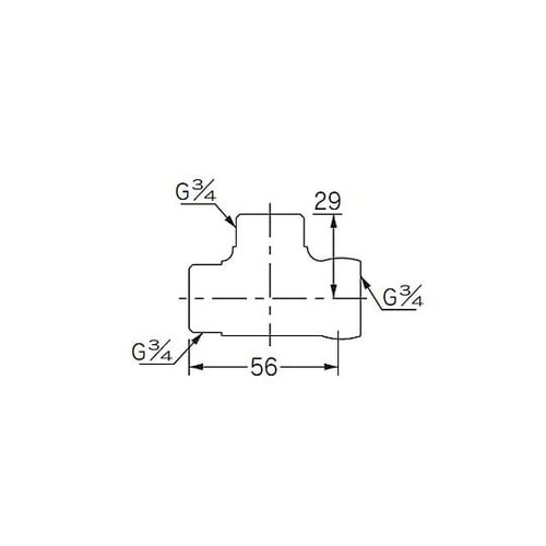 G3/4” フレキ用片ナットチーズ EA