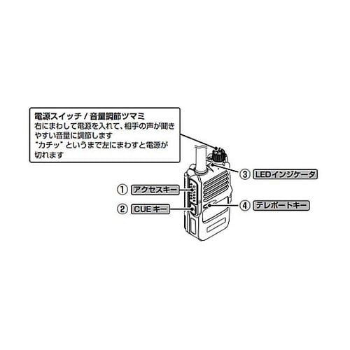 防水型トランシーバー[シンプルキーモデル