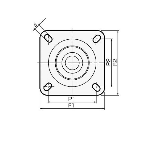 150mm 牽引用キャスタ−(自在/軽量