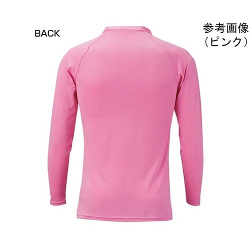 カラーインナー長袖Vネック ブラック M