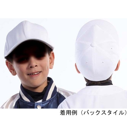 六方型ベースボールキャップ ホワイト 5