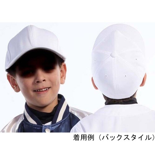 六方型ベースボールキャップ ホワイト 5