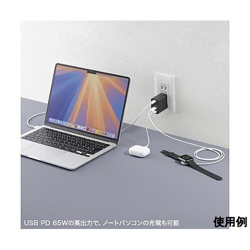 AC100−240V USB充電器(US