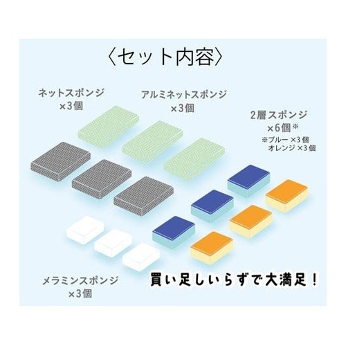すっきりスポンジ15個セット SP−15