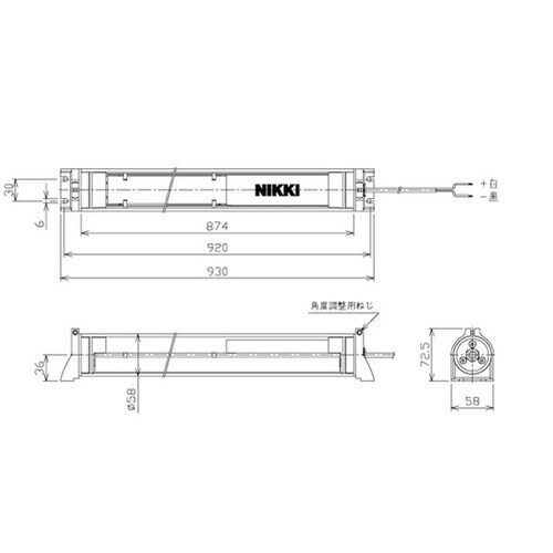 筒型防水LEDライト DC24V 271
