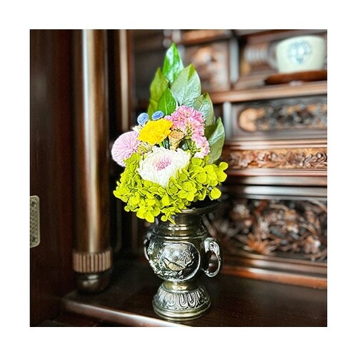 プリザーブド仏花 桔梗(花器なし)仏壇に