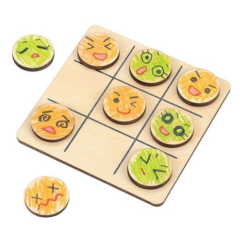 【10個セット】 木製3ならべ 無着色