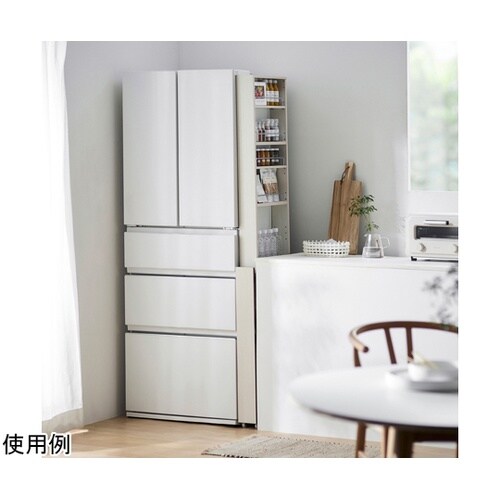 キッチン隙間収納ラック ホワイト KSR