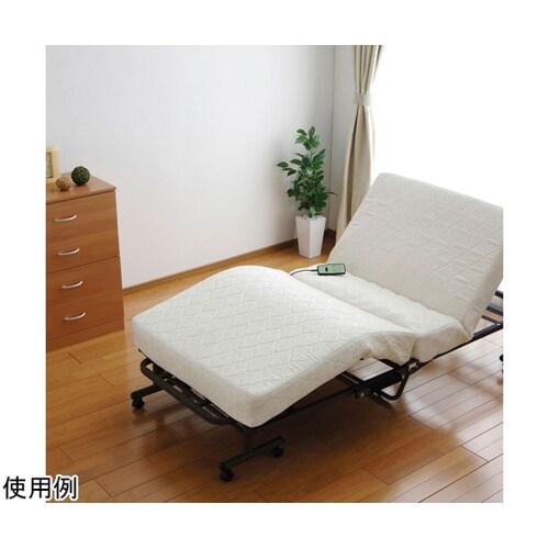 折りたたみコイル電動ベッド ホワイト O