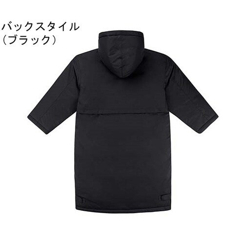 ロング中綿コート ブラック 120 P6
