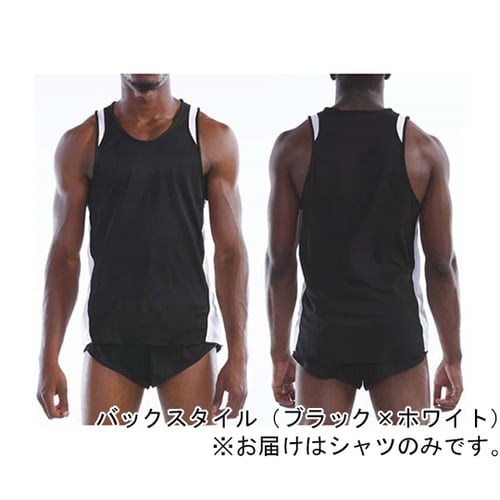 ウィメンズランニングシャツ レッド×ホワ