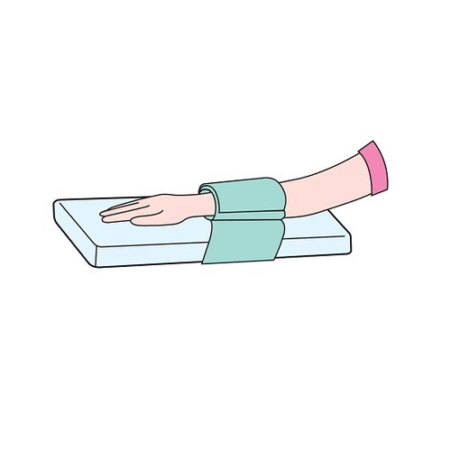 肌に優しい保護ベルト 手術台用(手首用)